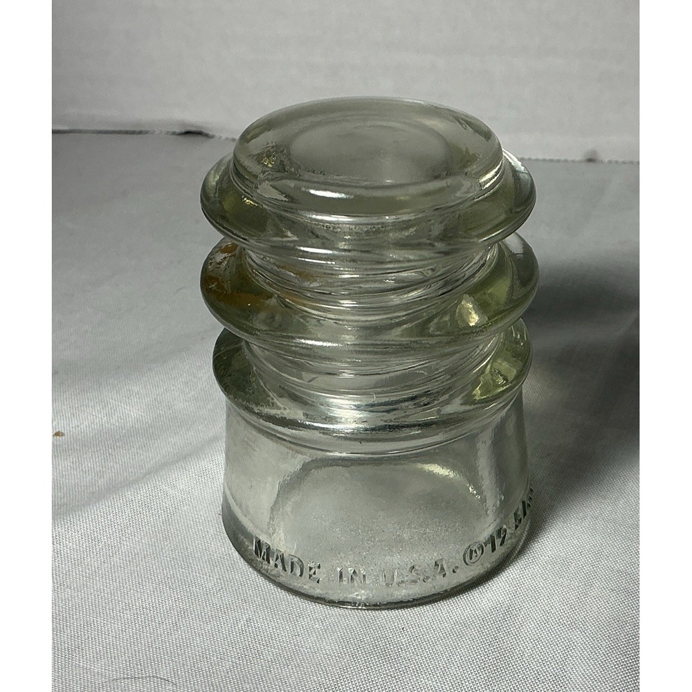 Vintage 1951 Armstrong 3 Triple Petticoat 19-51 CD115 Glass Insulator MINT